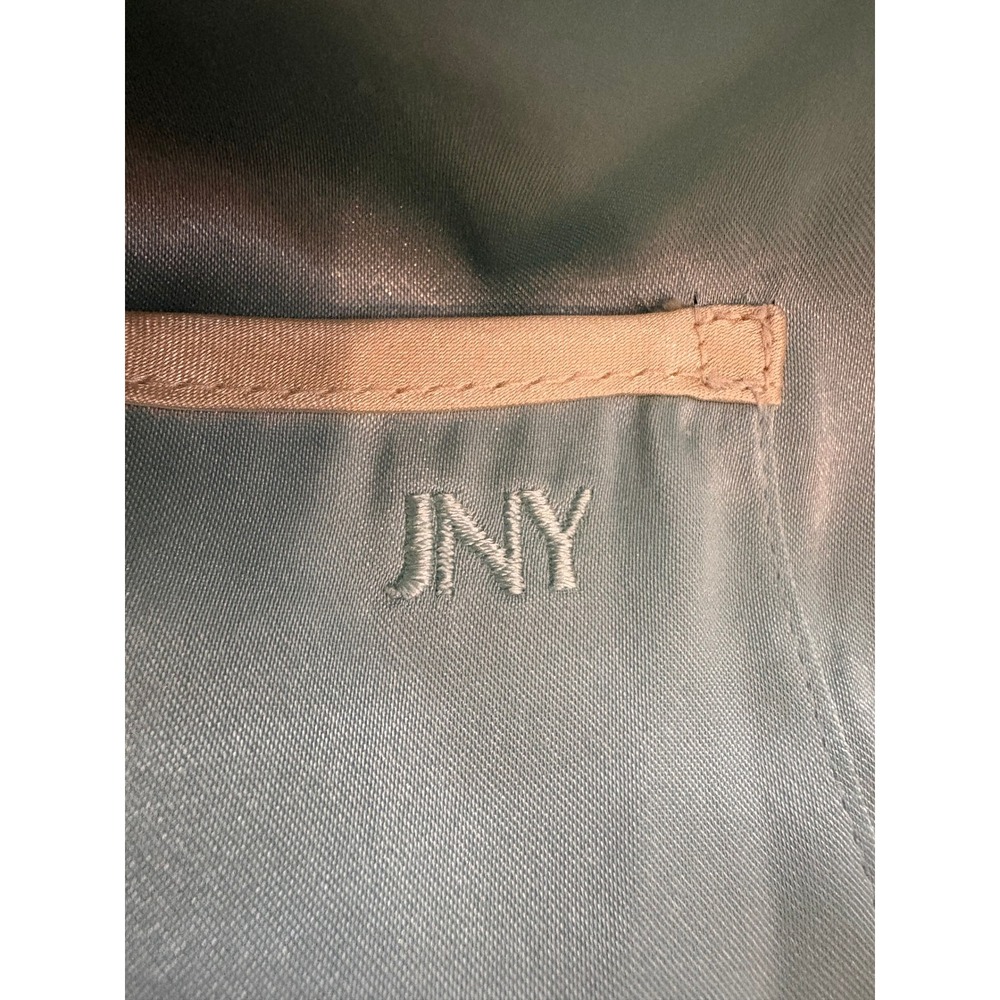 Jones New York Satin Sleep Shirt Womens Large green Button Front Nightgown JNY - Picture 6 of 6